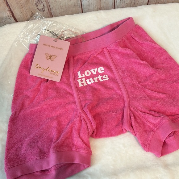 NWT Dolls Kill x Daydream Nation “Love Hurts” Terry Cloth Boxer Briefs - Picture 4 of 10